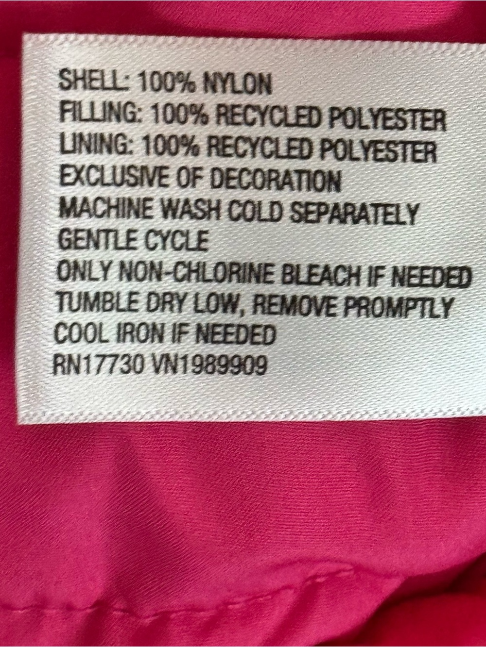JoyLab Quilted Packable Vest in Hot Pink - Picture 5 of 8